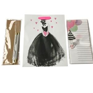 Balloon Girl Gift Bag List Pad Pens Planner Accessories Stationery Bujo Journal
